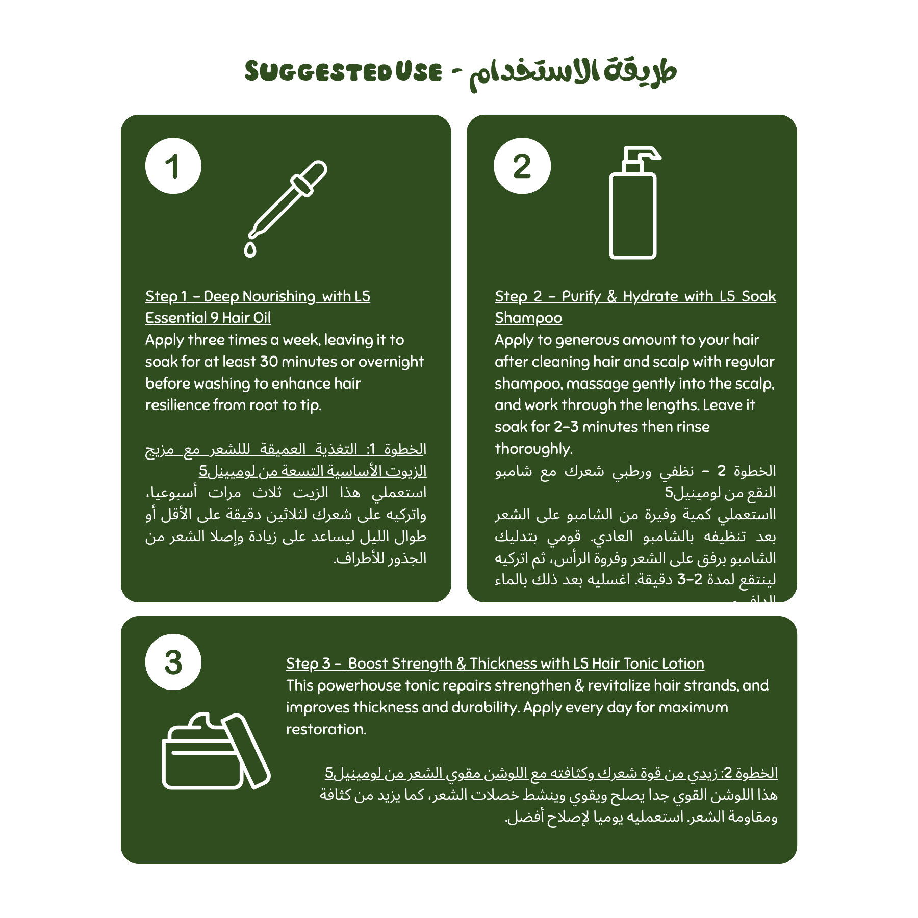 مجموعة تكثيف الشعر وتنشيطه